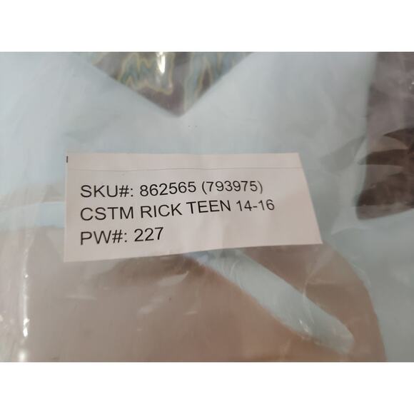 Teen Boys Rick Costume - Rick and Morty Size XL (14-16) Halloween Multi-Colored - Picture 5 of 11